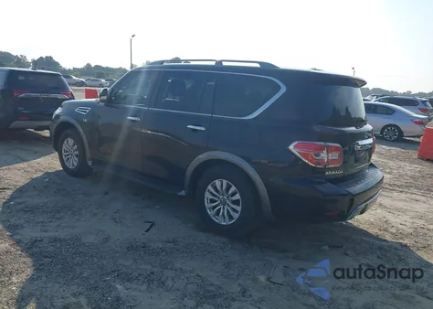 2020 Nissan Armada Sv 4Wd из США, поврежденный, VIN JN8AY2NCXL9615591